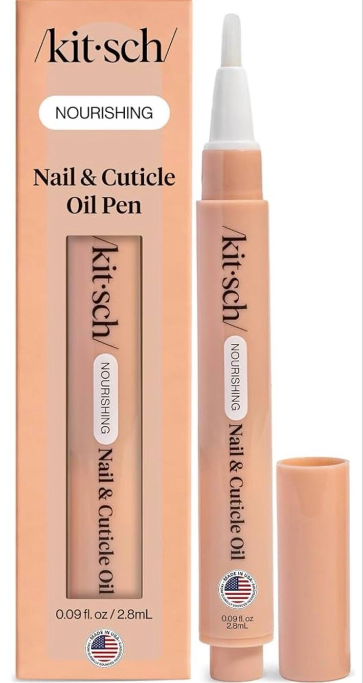 NIB Kitsch Nail Cuticle Oil Pen Brush with Jojoba Oil & Vitamin E Sz. 2.8 ml